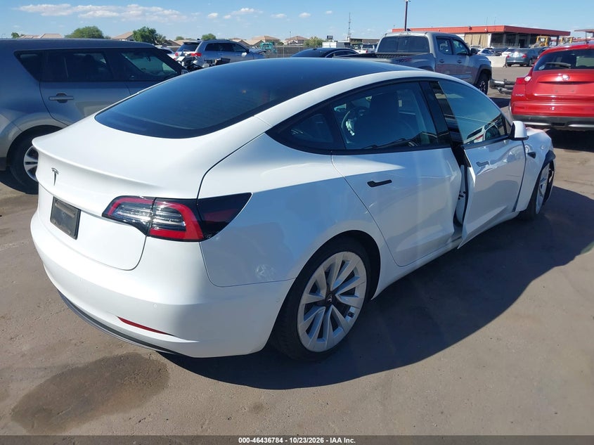 Vin: 5yj3e1ea5nf375395, lot: 46937150, tesla model 3 rear-wheel drive 20224
