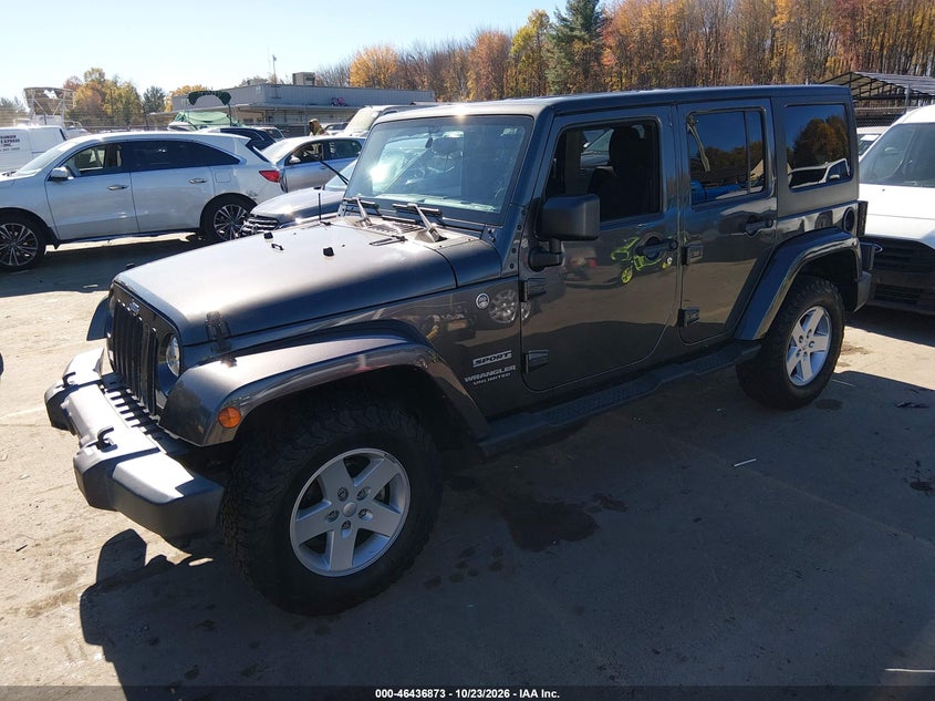 2017 Jeep Wrangler Unlimited Sport 4X4, Unknown, IAAI, VIN 1C4BJWDG8HL754483 — photo 2
