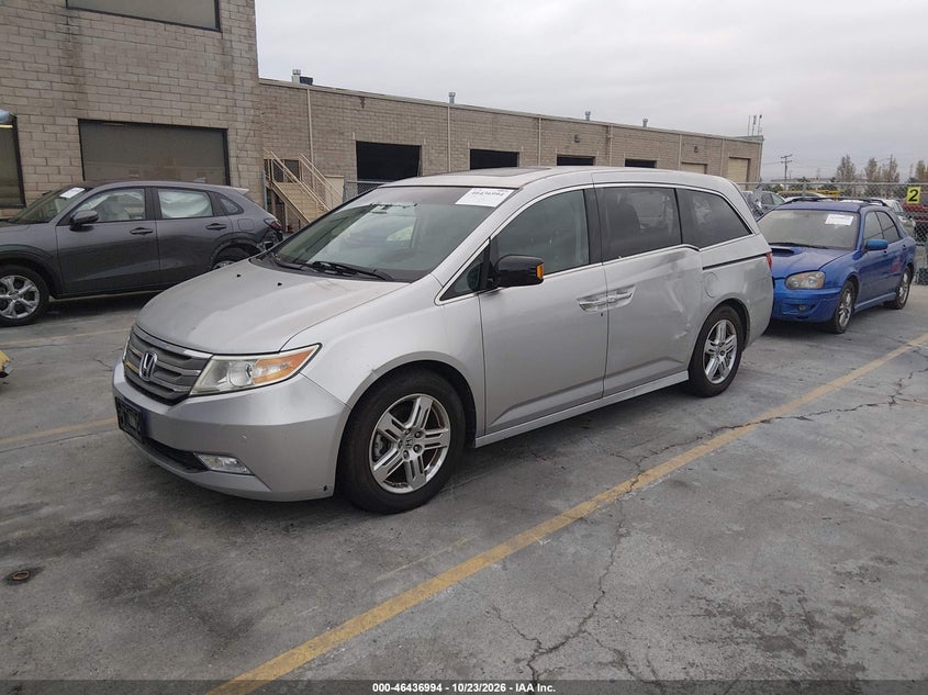 Vin: 5fnrl5h97bb021687, lot: 46937360, honda odyssey touring/touring elite 20112