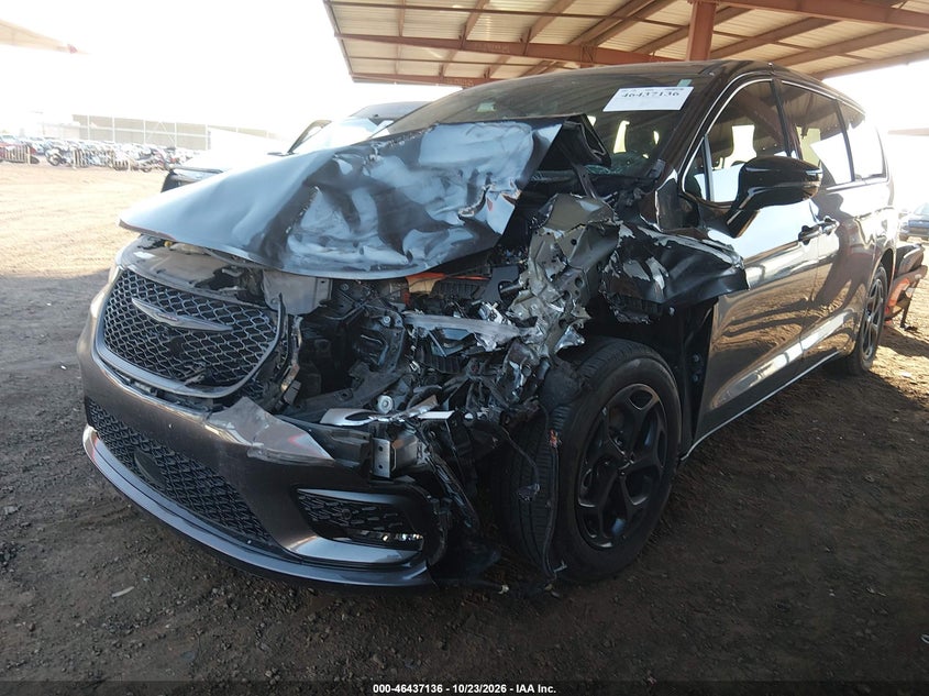 Vin: 2c4rc1s70pr543489, lot: 46937502, chrysler pacifica hybrid limited 20232