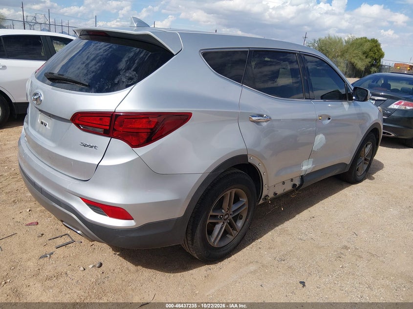 Vin: 5xyzt3lb7hg474708, lot: 46937601, hyundai santa fe sport 2.4l 20174