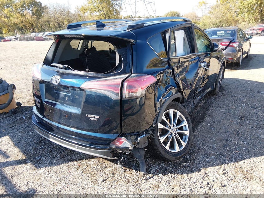Vin: 2t3dfrev4hw587030, lot: 46937604, toyota rav4 limited 20174