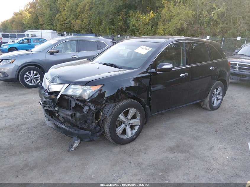 2011 Acura Mdx Technology Package, Front End, IAAI, VIN 2HNYD2H44BH550529 — photo 2