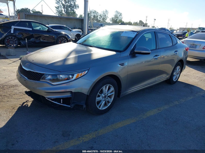Vin: 5xxgt4l35gg076616, lot: 46937944, kia optima lx 20162