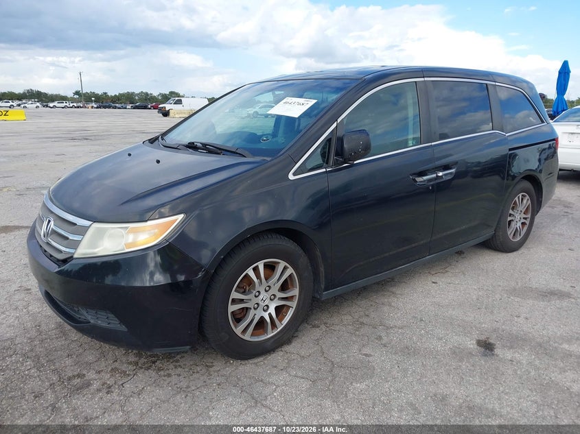2011 Honda Odyssey Ex-L, Звичайний знос, IAAI, VIN 5FNRL5H64BB102331 — фото 2
