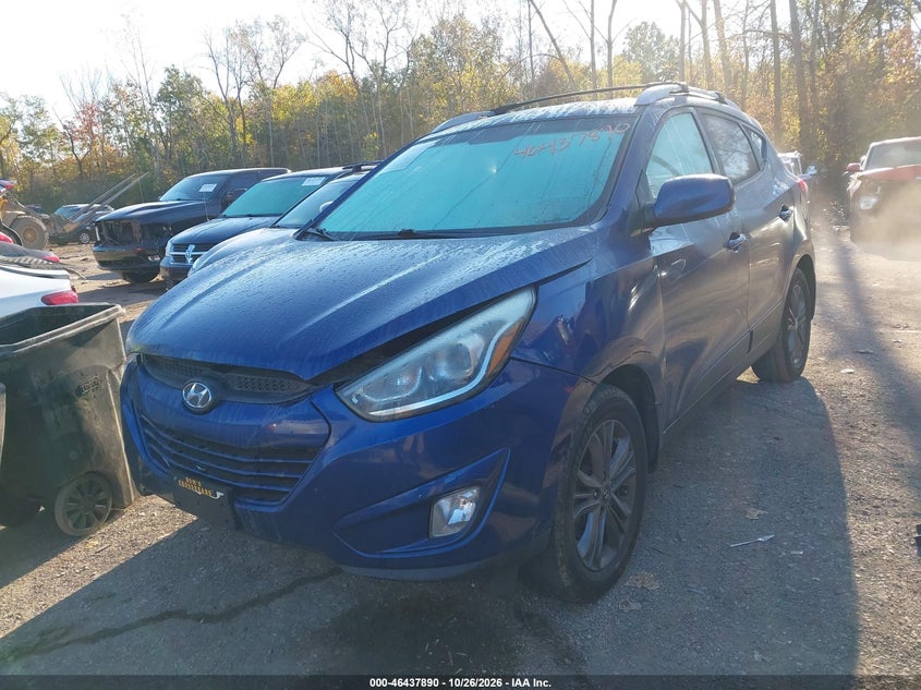 Vin: km8ju3agxeu933129, lot: 46938256, hyundai tucson se 20142