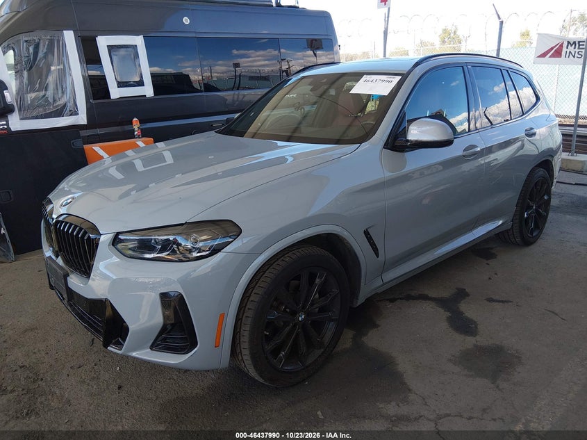 2024 BMW X3 xDrive30I, Удар сзади, IAAI, VIN 5UX53DP05R9U07684 — фото 2