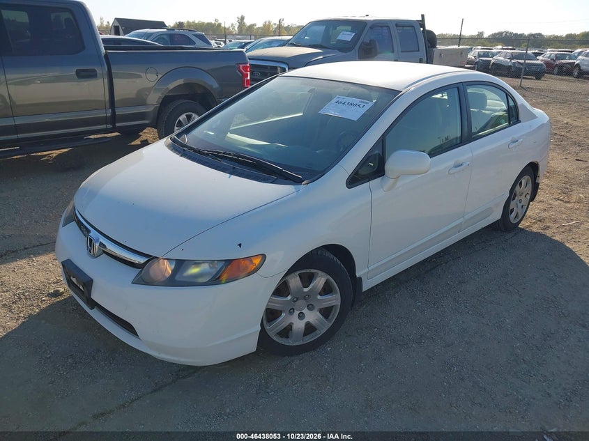 2007 Honda Civic Lx, Normal Wear & Tear, IAAI, VIN 1HGFA16597L040135 — photo 2