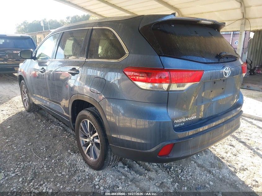 Vin: 5tdkzrfh9hs522750, lot: 46938432, toyota highlander xle 20173