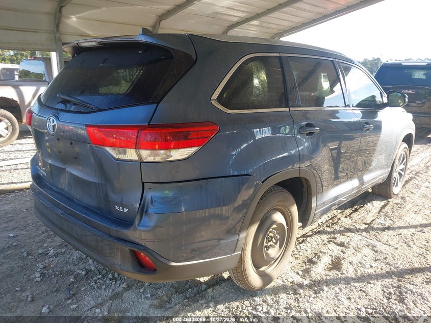 Vin: 5tdkzrfh9hs522750, lot: 46938432, toyota highlander xle 20174