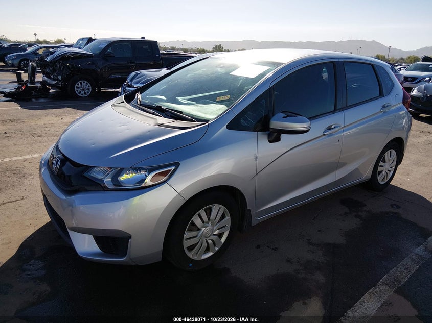 Vin: 3hggk5g5xfm745160, lot: 46938437, honda fit lx 20152