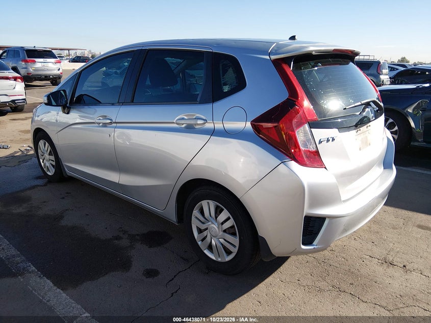 Vin: 3hggk5g5xfm745160, lot: 46938437, honda fit lx 20153