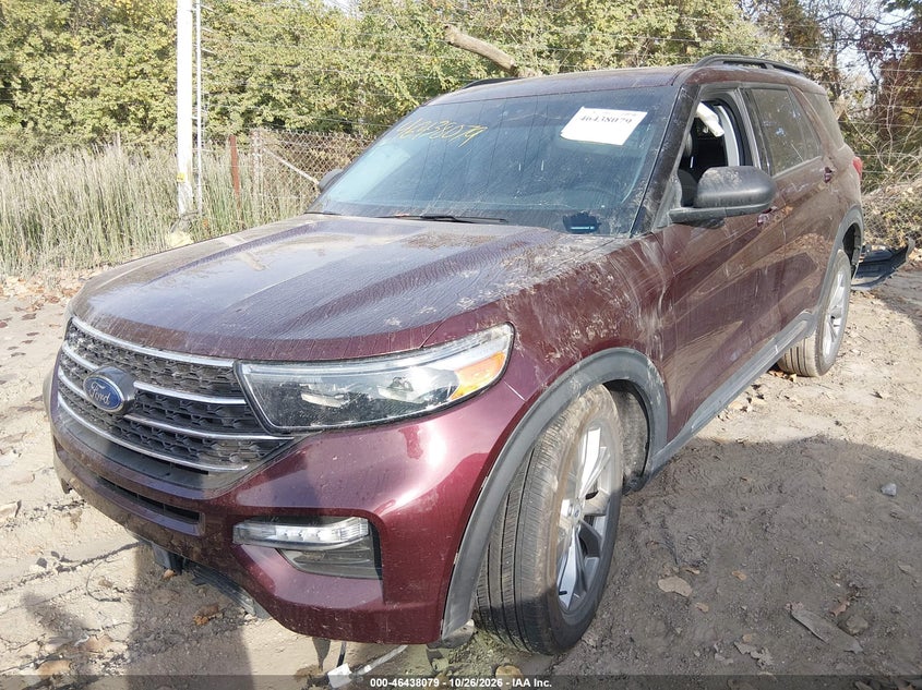 Vin: 1fmsk8dh2nga75620, lot: 46938445, ford explorer xlt 20222