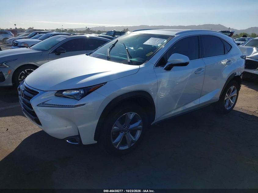 Vin: jtjyarbzxh2076760, lot: 46938643, lexus nx 200t 20172