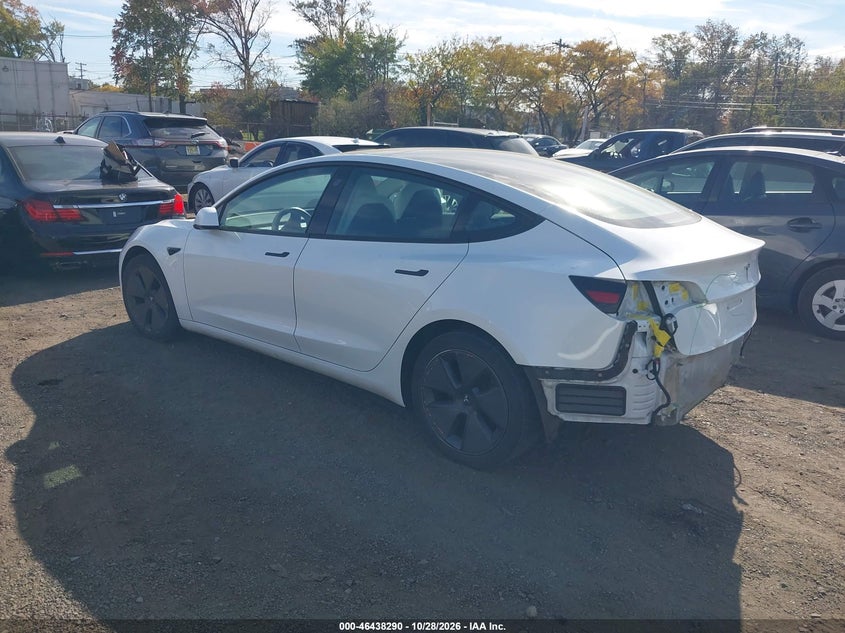 Vin: 5yj3e1ea0pf422593, lot: 46938656, tesla model 3 rear-wheel drive 20233