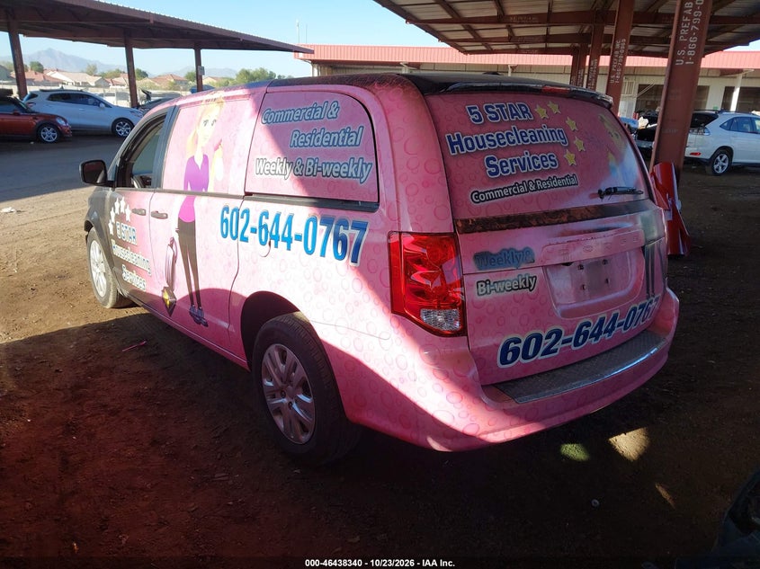 Vin: 2c4rdgbgxkr806368, lot: 46938706, dodge grand caravan se 20193