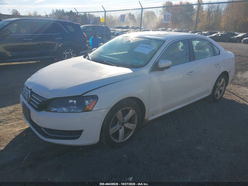 Vin: 1vwbp7a30dc020630, lot: 46938892, volkswagen passat 2.5l se 20132