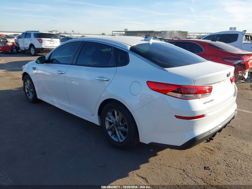 Vin: 5xxgt4l32kg321865, lot: 46938937, kia optima lx 20193