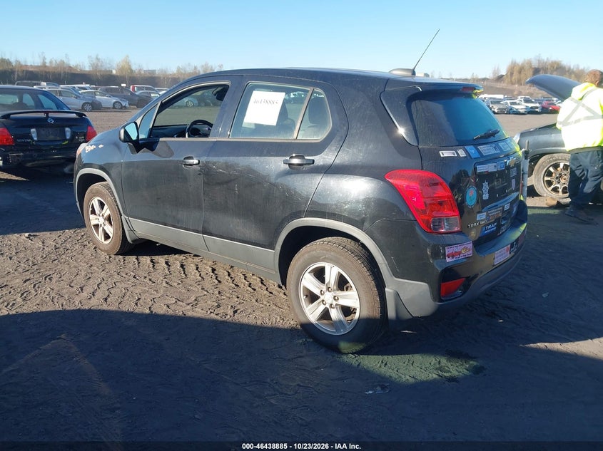 Vin: 3gncjnsb9hl269545, lot: 46939251, chevrolet trax ls 20173