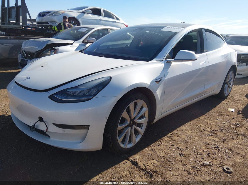 Vin: 5yj3e1eb2kf390232, lot: 46939323, tesla model 3 long range/performance 20192