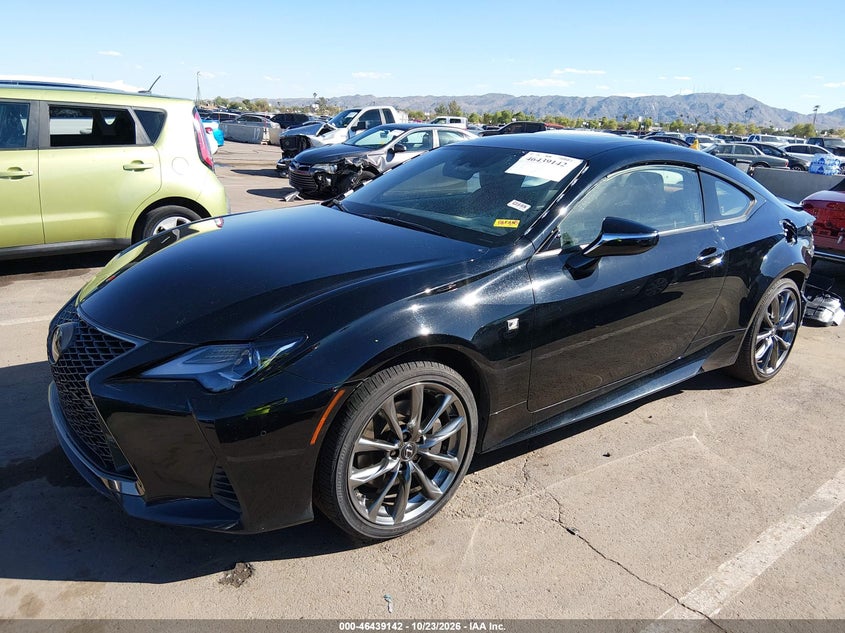 2019 Lexus Rc 350 F Sport, Rear, IAAI, VIN JTHSZ5BC0K5009269 — photo 2