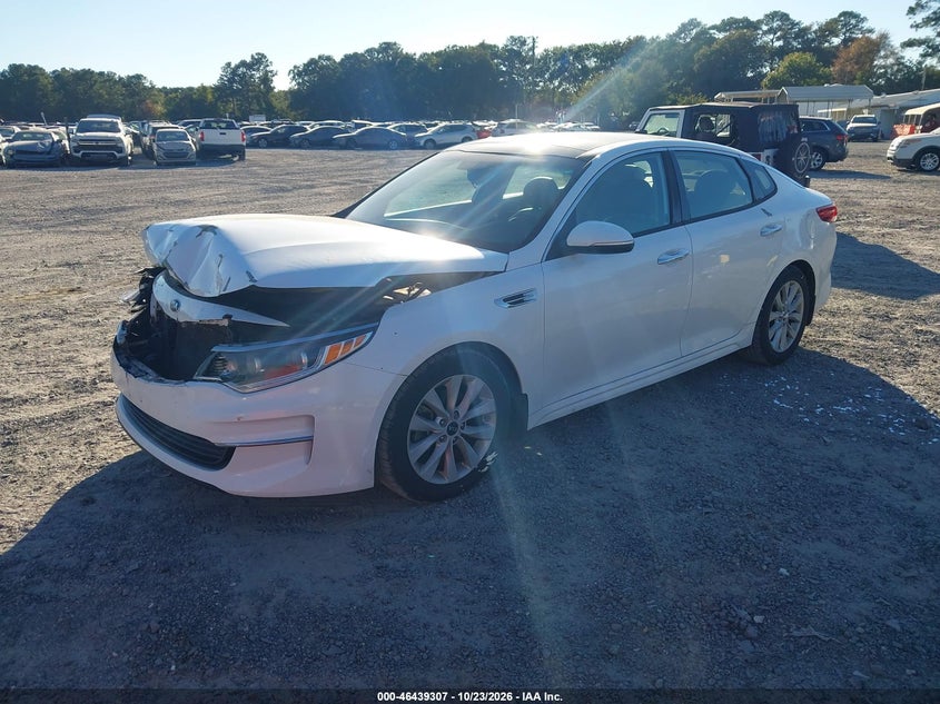 2016 Kia Optima Ex, Удар спереду, IAAI, VIN 5XXGU4L34GG043443 — фото 2