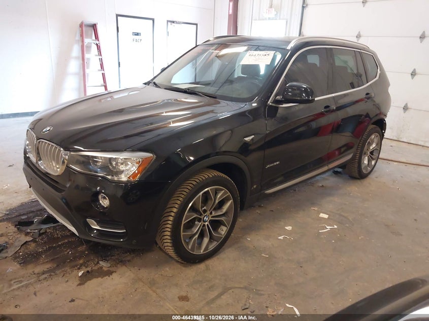 Vin: 5uxwx7c52h0u40611, lot: 46939751, bmw x3 xdrive35i 20172