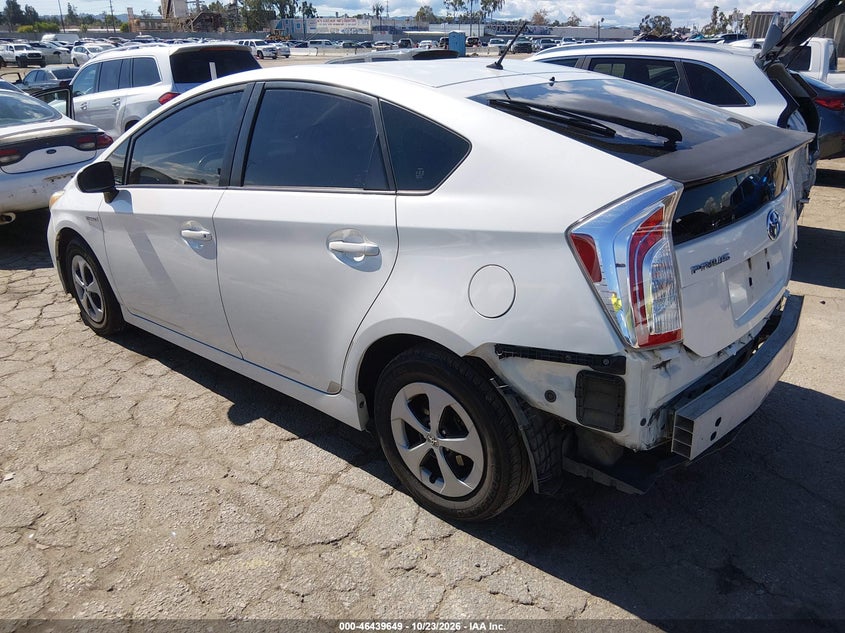 Vin: jtdkn3du4e1735431, lot: 46940015, toyota prius two 20143