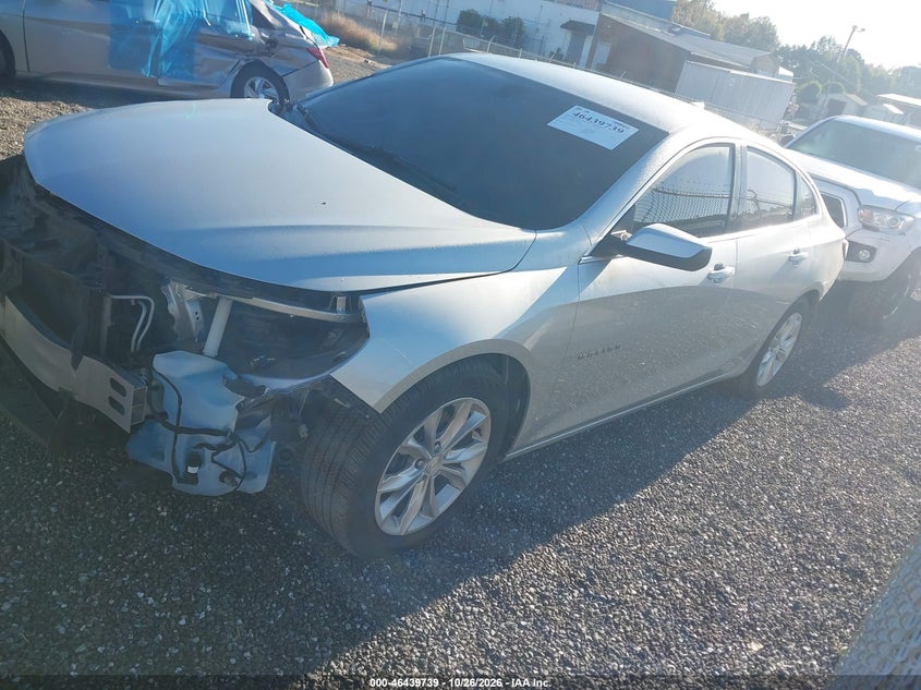 Vin: 1g1zd5st7kf149675, lot: 46940105, chevrolet malibu lt 20192