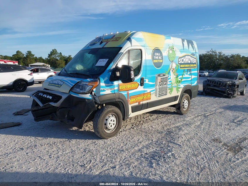 Vin: 3c6lrvbg5ne109781, lot: 46940190, ram promaster 1500 high roof 136 wb 20222