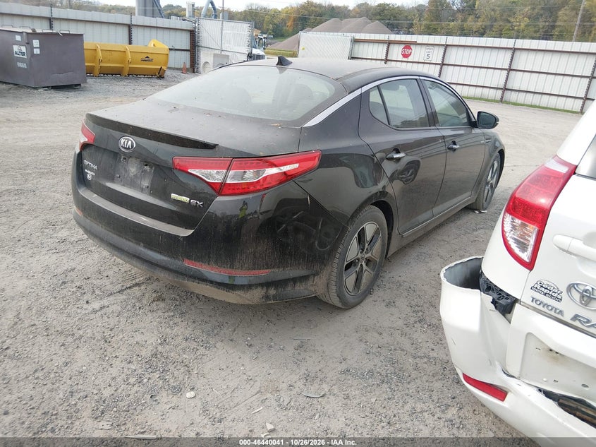 Vin: knagm4ad2d5038606, lot: 46940407, kia optima hybrid ex 20134