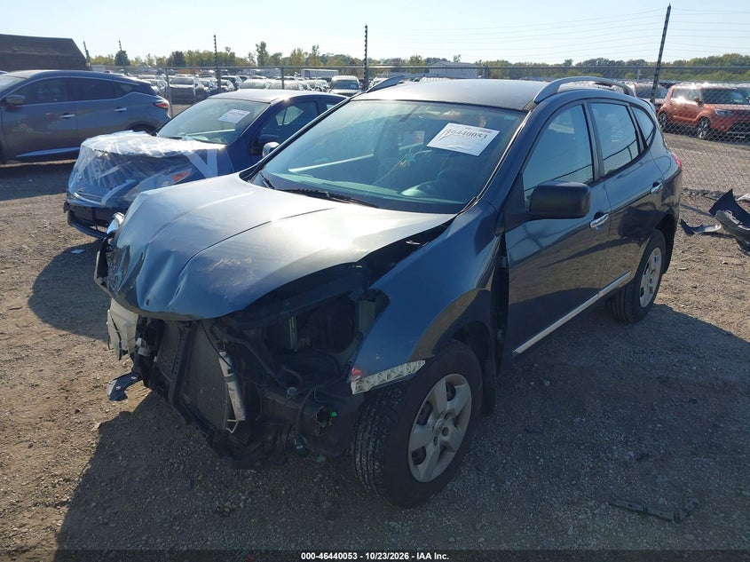 2014 Nissan Rogue Select S, Удар спереду, IAAI, VIN JN8AS5MT3EW103292 — фото 2