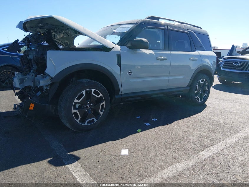 Vin: 3fmcr9c6xmra45536, lot: 46940464, ford bronco sport outer banks 20212