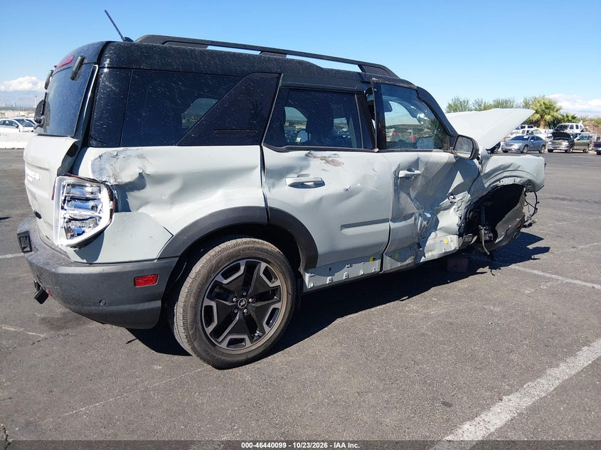 Vin: 3fmcr9c6xmra45536, lot: 46940464, ford bronco sport outer banks 20214