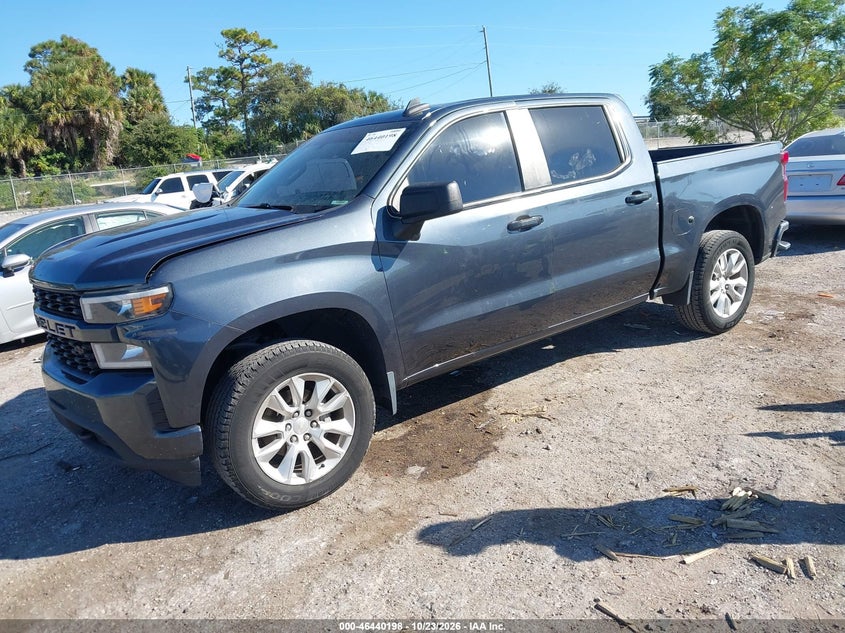 Vin: 1gcpwbek3mz178246, lot: 46940564, chevrolet silverado 1500 2wd  short bed custom 20212