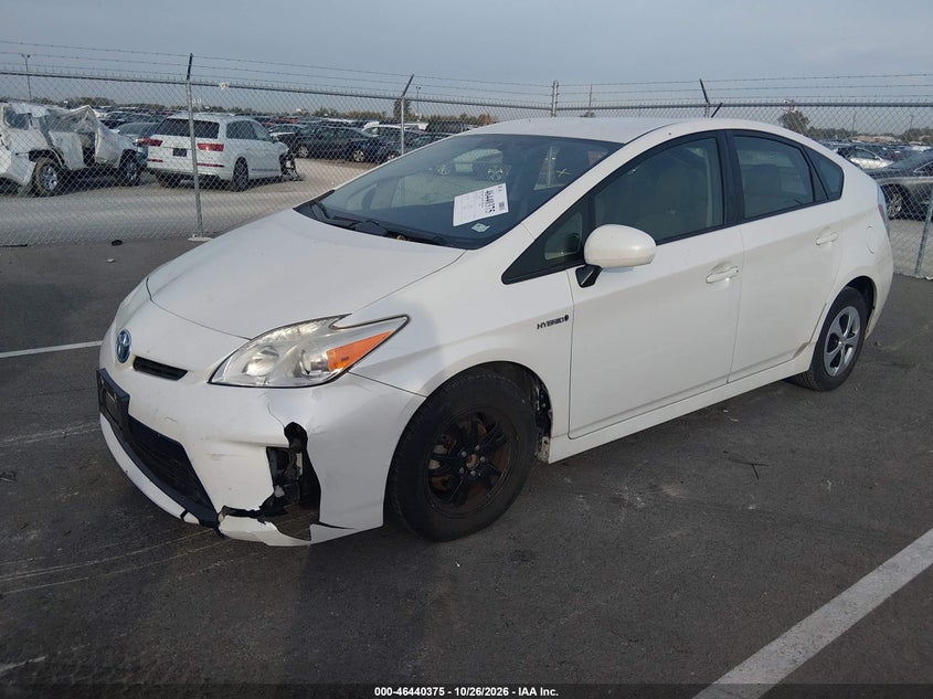 Vin: jtdkn3du9e0381377, lot: 46940742, toyota prius two 20142