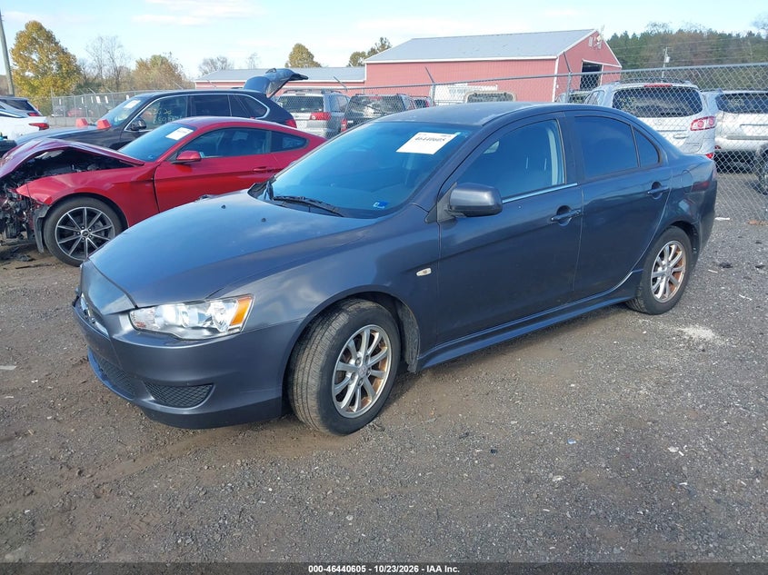 2010 Mitsubishi Lancer Es, Right Front, IAAI, VIN JA32U2FU3AU008430 — photo 2