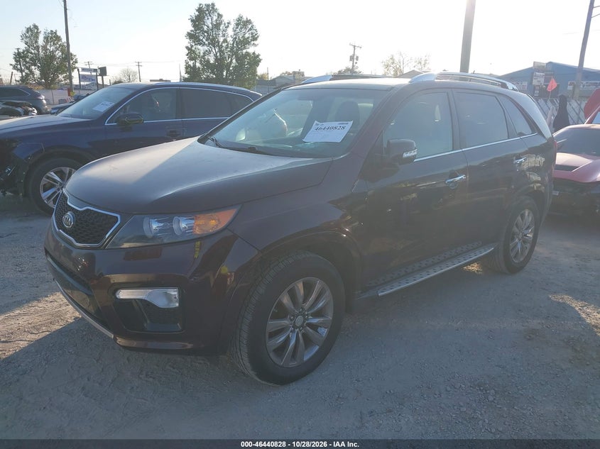 Vin: 5xykw4a2xdg345907, lot: 46941194, kia sorento sx 20132