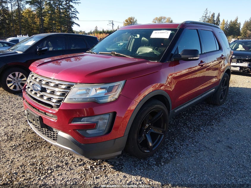 2017 Ford Explorer Xlt, Правий перед, IAAI, VIN 1FM5K7D8XHGD39825 — фото 2