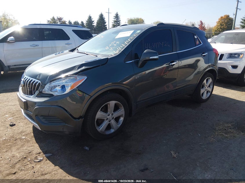 Vin: kl4cjesb1gb598694, lot: 46941792, buick encore 20162