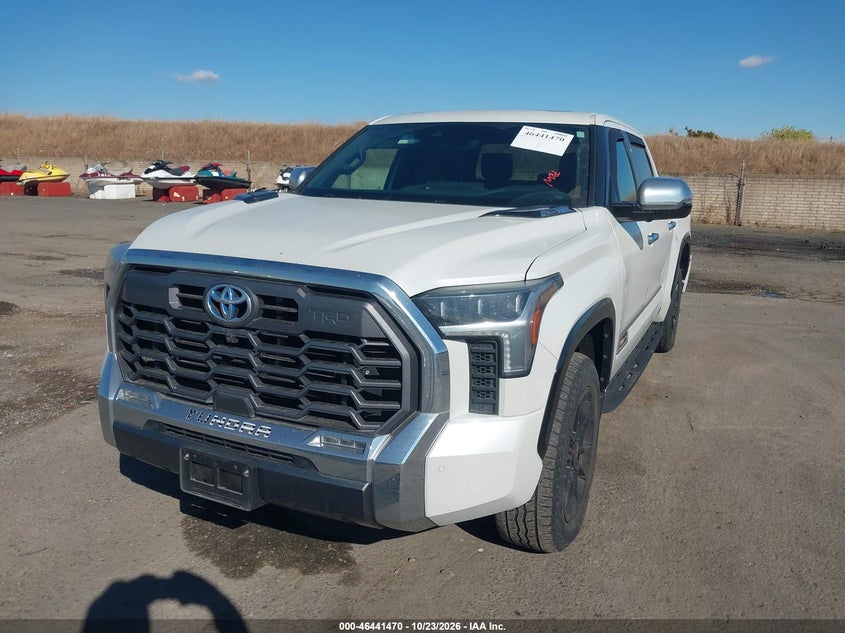 2023 Toyota Tundra Hybrid 1794 Edition, Удар ззаду, IAAI, VIN 5TFMC5DB8PX024808 — фото 2