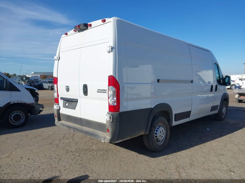 Vin: 3c6mrvjgxte193468, lot: 46942423, ram promaster 3500 cargo van tradesman high roof 159 wb ext w/pass seat 20264