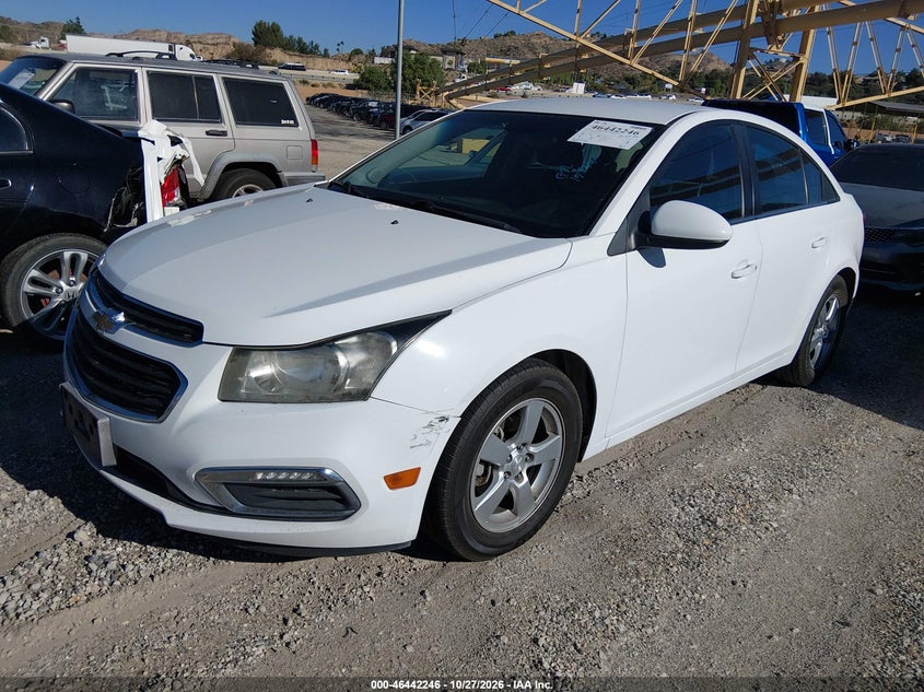 Vin: 1g1pc5sb0f7142097, lot: 46942612, chevrolet cruze 1lt auto 20152