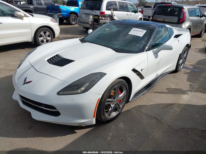 2016 Chevrolet Corvette Stingray, Left Rear, IAAI, VIN 1G1YD2D74G5120612 — photo 2