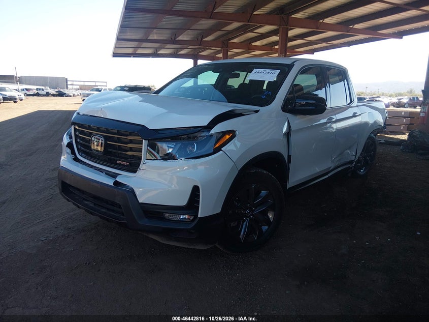 Vin: 5fpyk3f10mb026580, lot: 46943182, honda ridgeline awd sport 20212