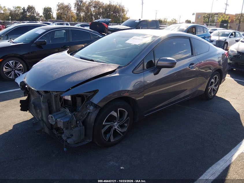2015 Honda Civic Lx, Front End, IAAI, VIN 2HGFG3B5XFH529199 — photo 2