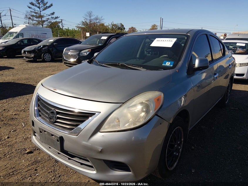 2014 Nissan Versa 1.6 Sv, Звичайний знос, IAAI, VIN 3N1CN7AP2EL816353 — фото 2