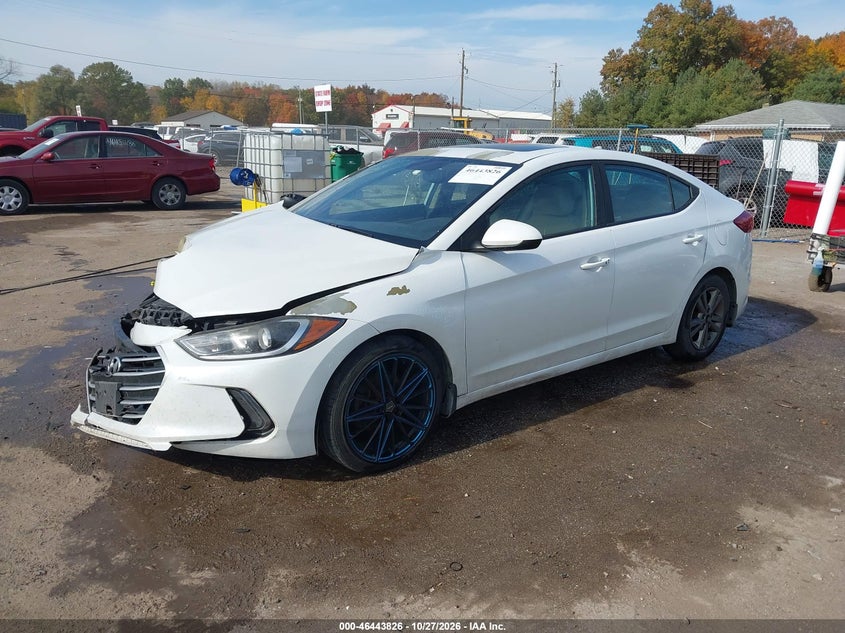 Vin: 5npd84lfxjh227654, lot: 46944202, hyundai elantra value edition 20182