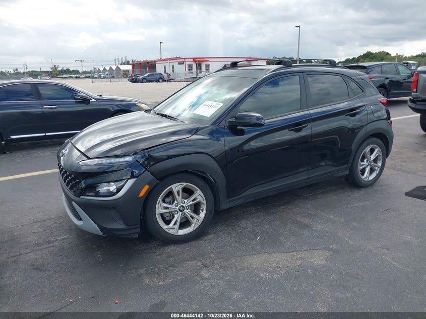 2022 Hyundai Kona Sel, Left Front, IAAI, VIN KM8K32ABXNU863668 — photo 2