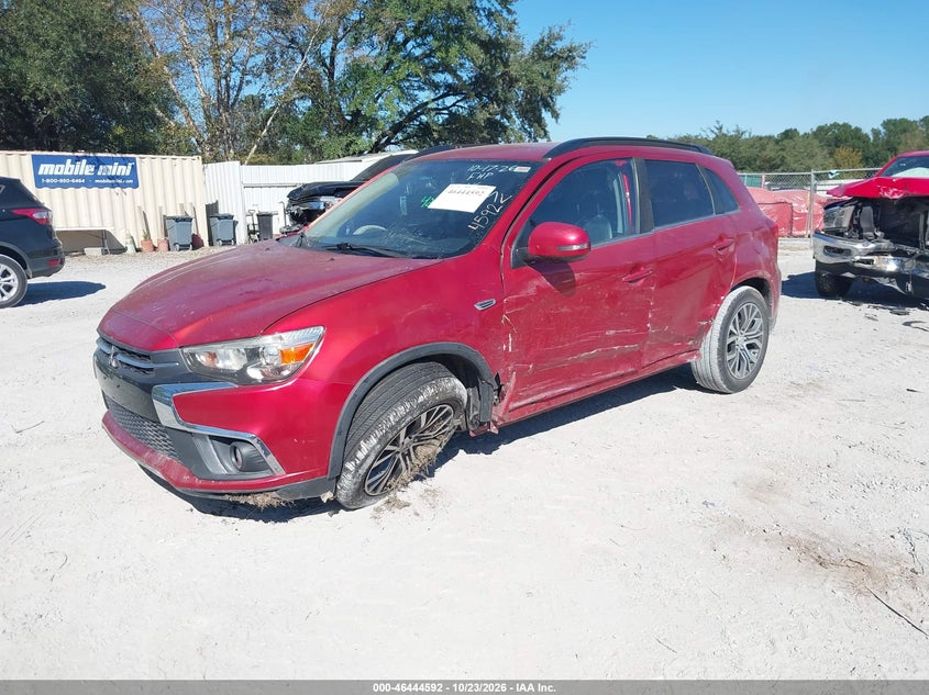 2018 Mitsubishi Outlander Sport 2.4 Sel, Левый бок, IAAI, VIN JA4AP4AW2JU001598 — фото 2